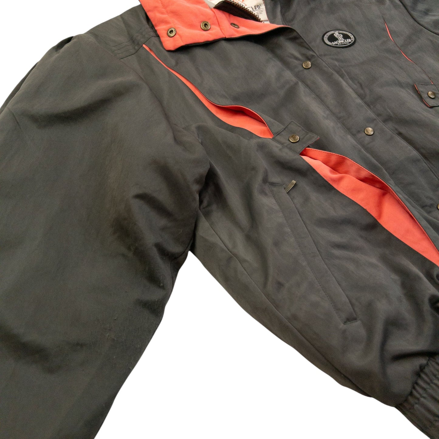 Vintage 90s Moncler Padded Zip Up Jacket Womens Size S | Small, Grey