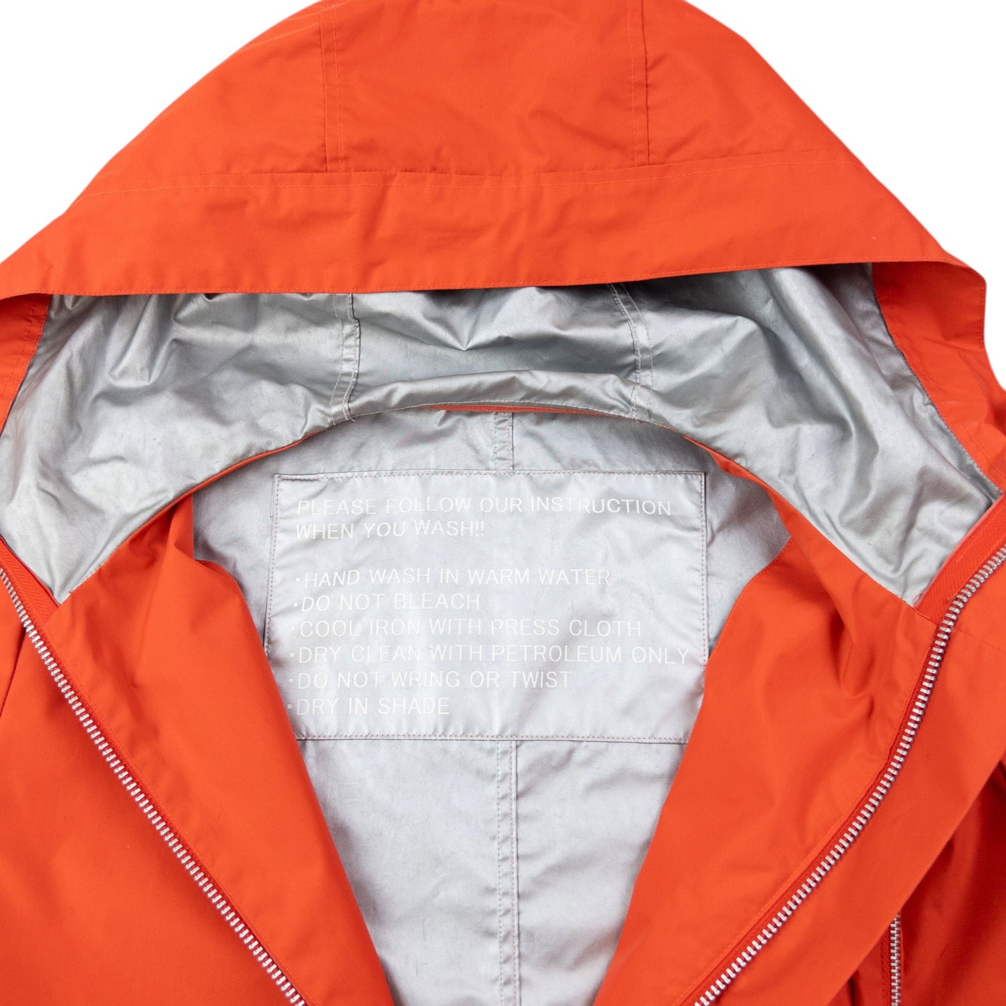 Vintage 2000s I.S. Sunao Kuwahara 3d Pocket Zip Up Rain Jacket Size S | Small, Orange