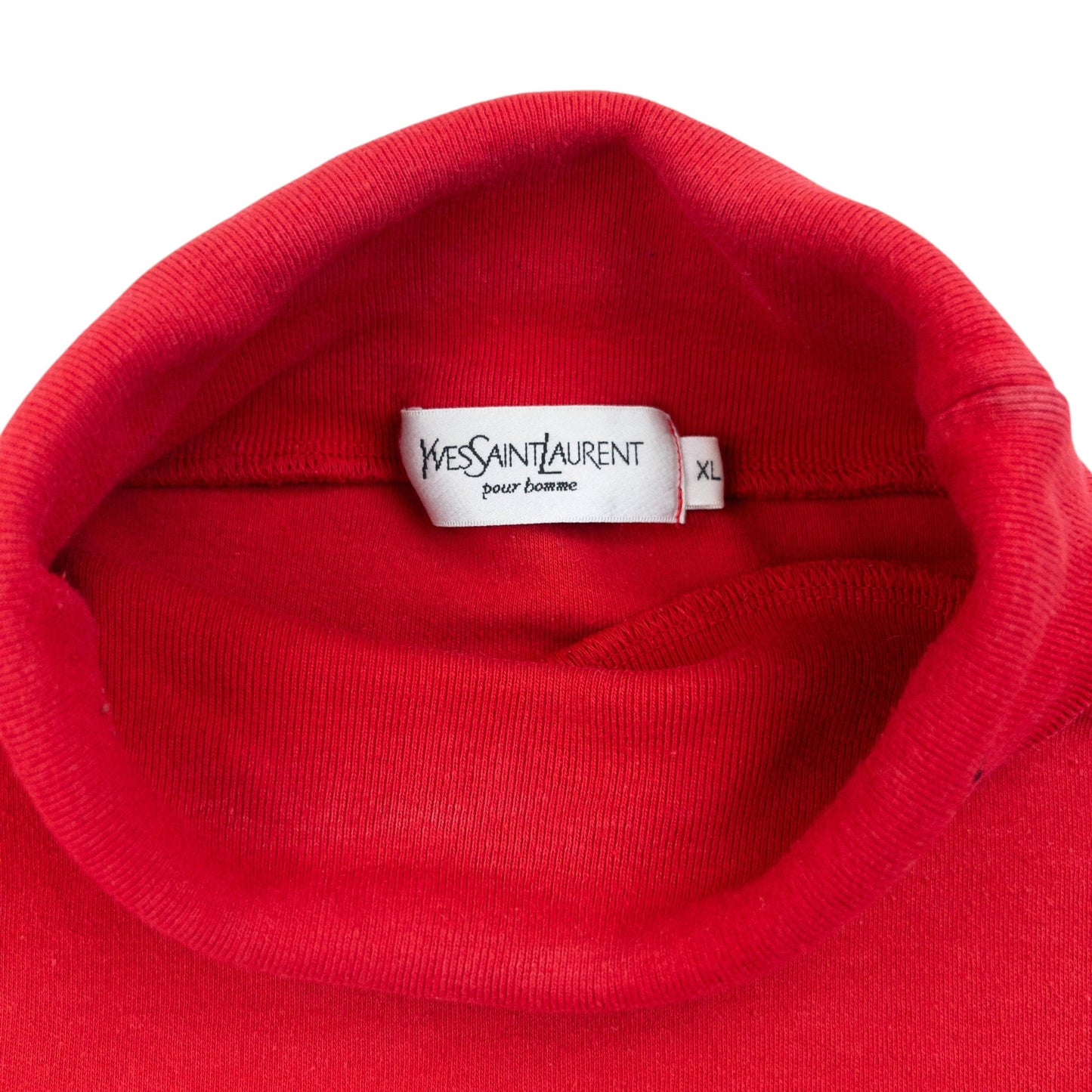 Vintage 2000s YSL Yves Saint Laurent Turtleneck Jumper Size XL | XL, Red