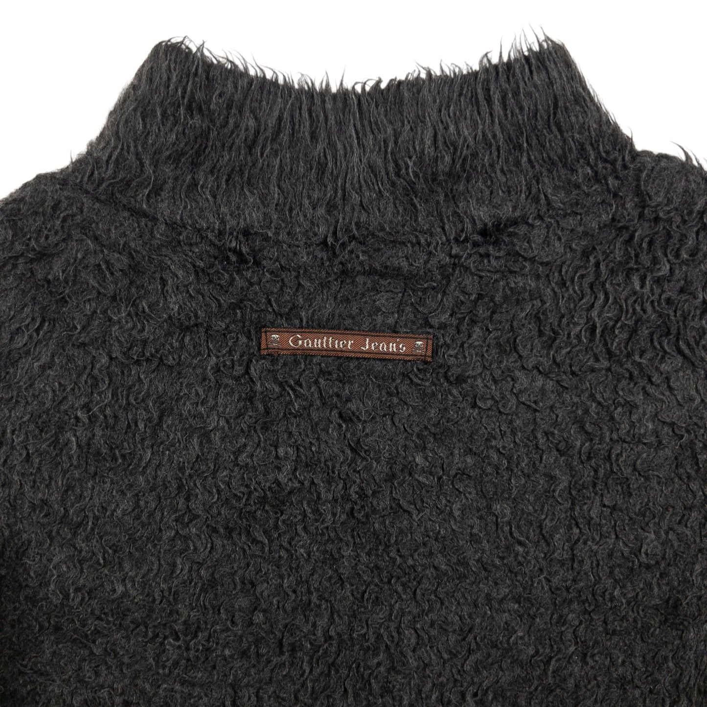 Vintage Jean Paul Gaultier Faux Fur Turtleneck Jumper Womens Size S