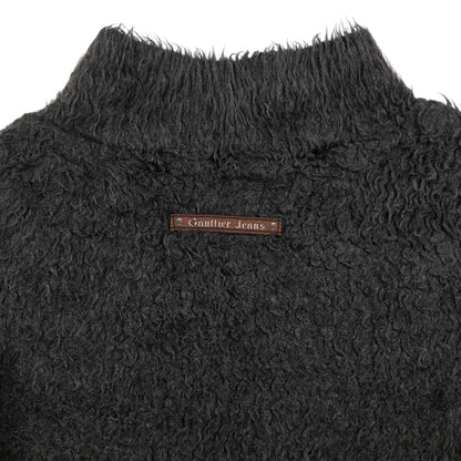 Vintage Jean Paul Gaultier Faux Fur Turtleneck Jumper Womens Size S