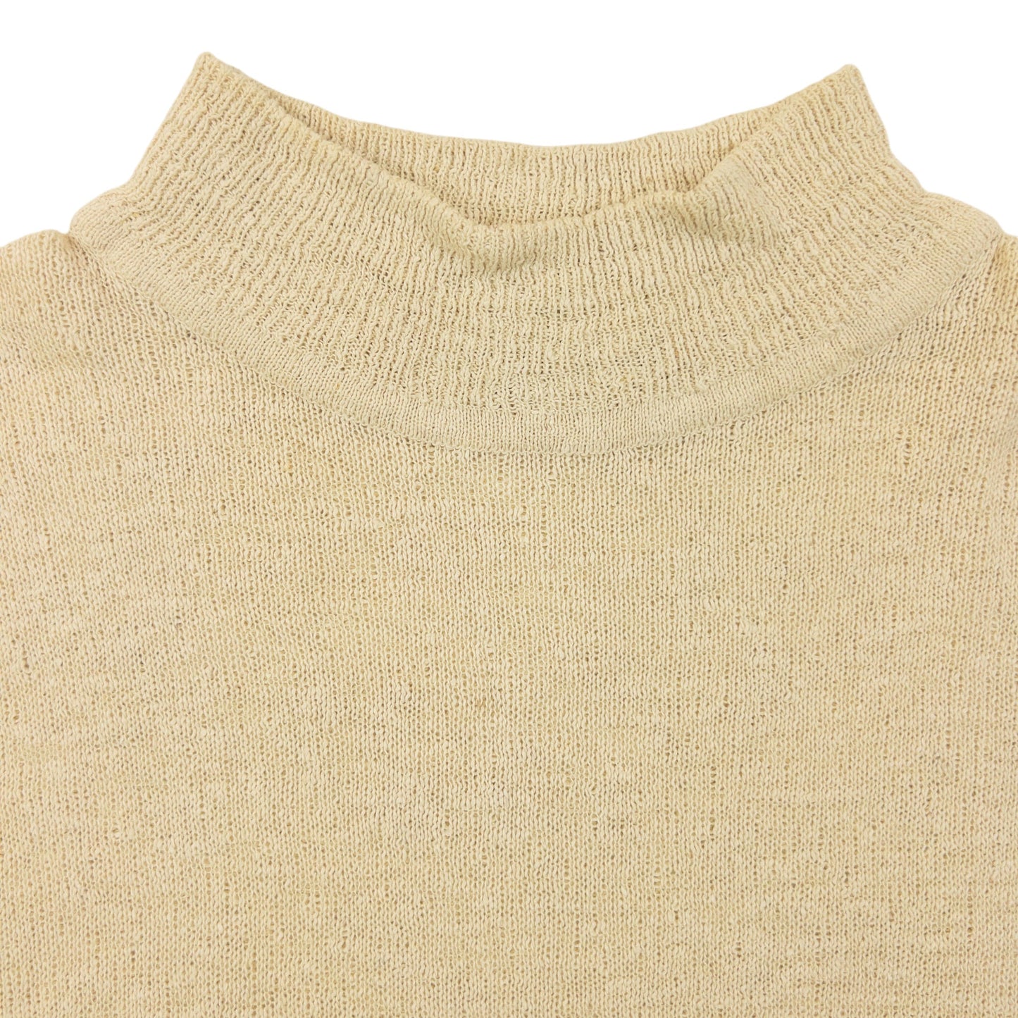 Vintage 90s Issey Miyake PERMANENTE Silk Knit Jumper Size L | Large, Cream