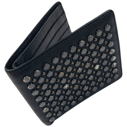 Vintage 2000s Burberry Studded Leather Wallet | O/S, Black
