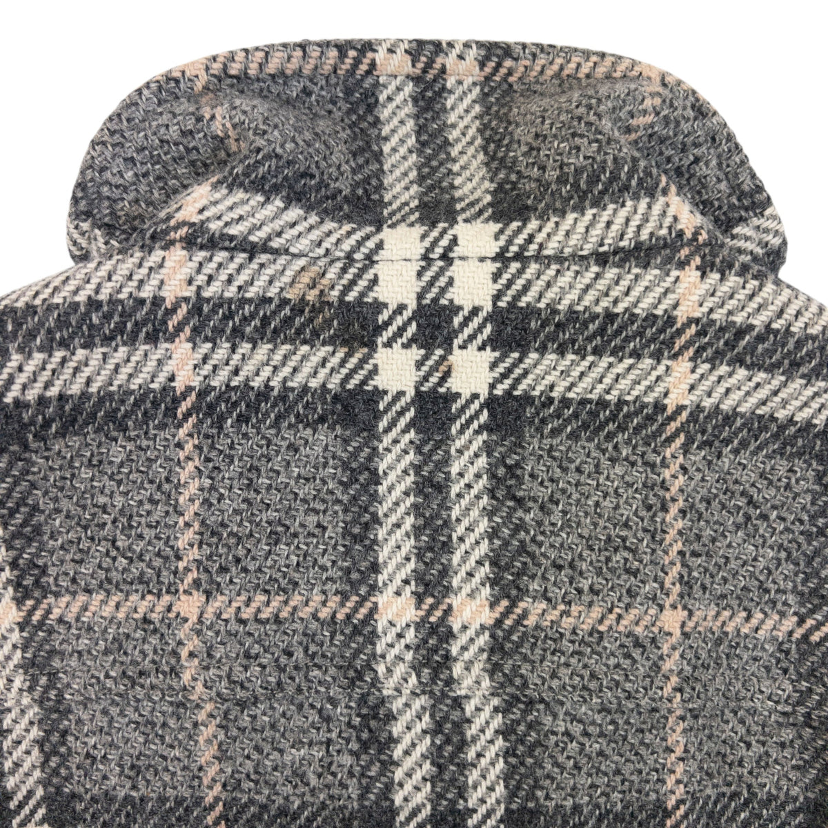 Vintage 2000s Burberry Nova Check Wool Duffle Jacket Womens Size M | O/S, Grey