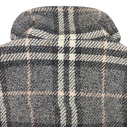 Vintage 2000s Burberry Nova Check Wool Duffle Jacket Womens Size M | O/S, Grey