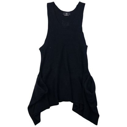 Vintage 90s Yohji Yamamoto Wool Vest Top Womens Size S | Small, Black