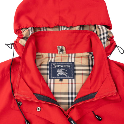 Vintage 90s Burberry Nova Check Lined Jacket Size XL | XL, Red