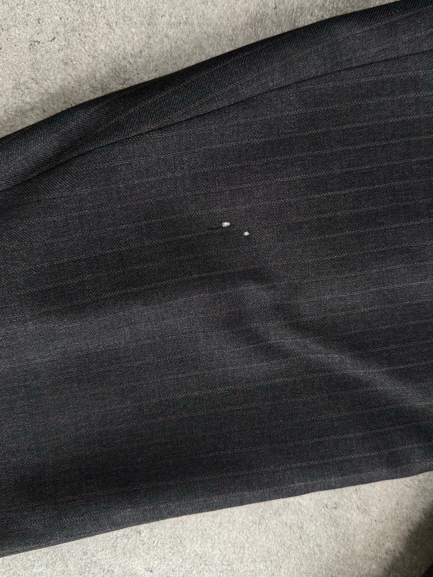 Loro Piana x Durban 1990s Pure Wool Double Breasted Stripe Suit - 38R/W30