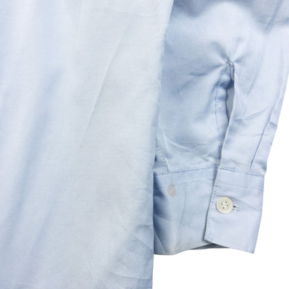 Vintage 90s Yohji Yamamoto Long Sleeve Button Up Shirt Size XS | XS, Blue