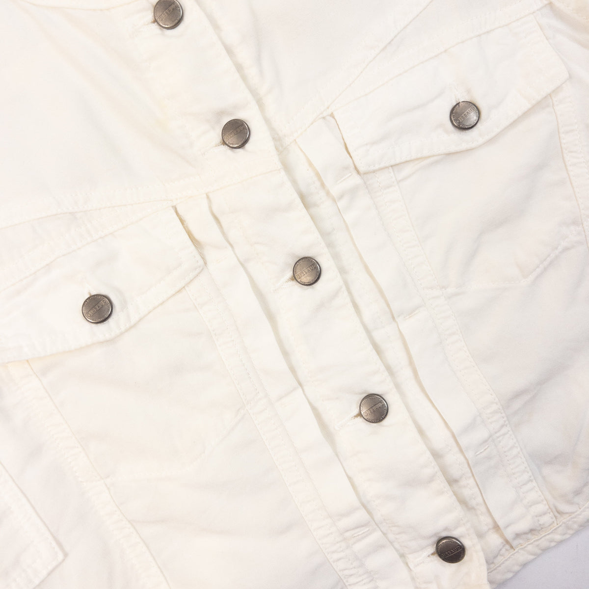 Vintage 2000s Marithe + Francois Girbaud Button Up Vest Womens Size S | Small, Cream