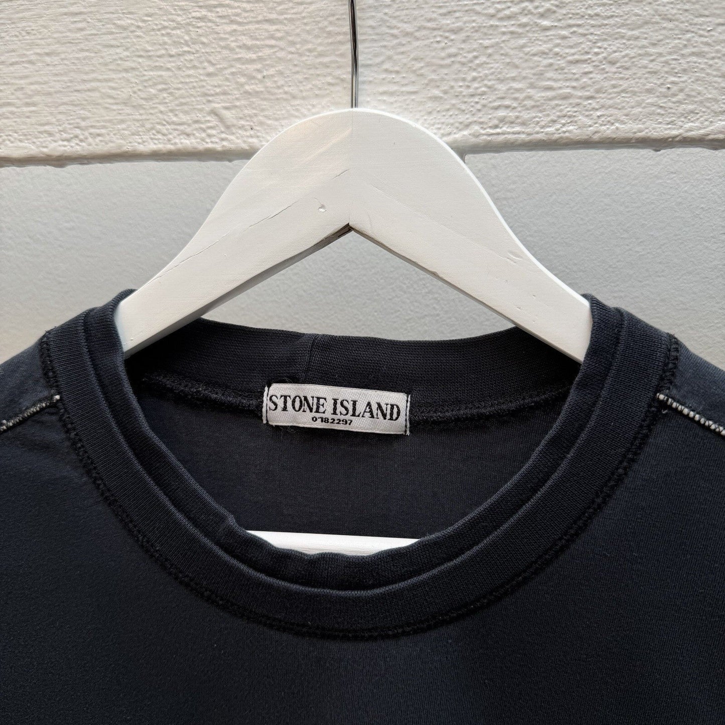 00’s Stone island Denims Long Sleeve T-Shirt (M) | Medium, Navy