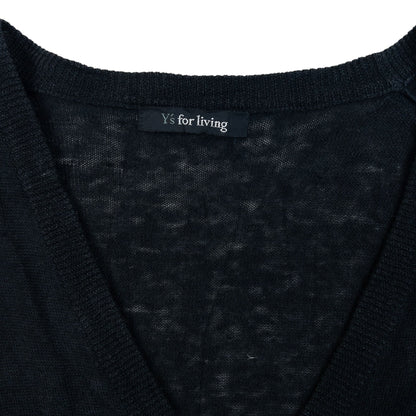 Vintage 90s Yohji Yamamoto Button Up Cardigan Womens Size M | Medium, Black