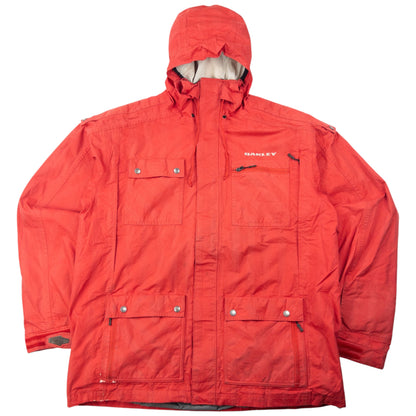 Vintage 2000s Oakley Zip Up Snowboarding Jacket Size L | Large, Red
