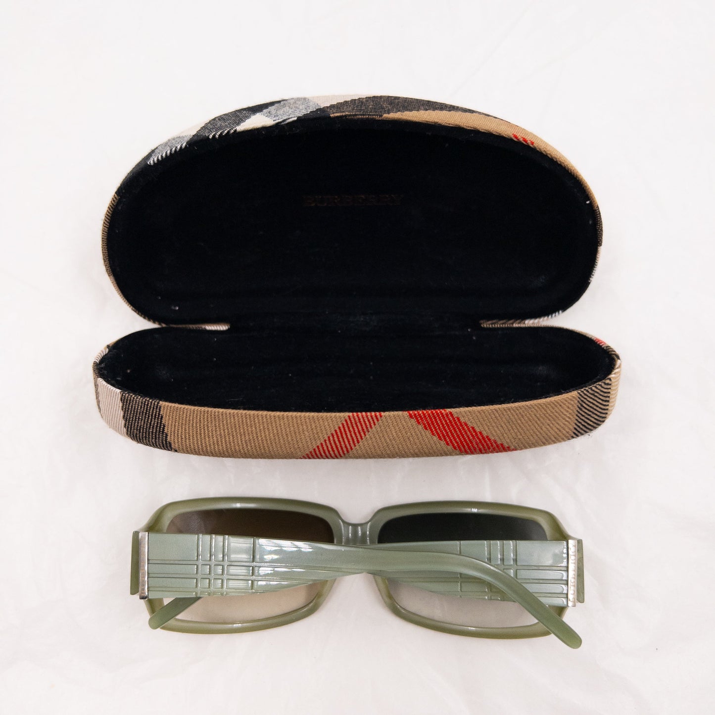 Vintage 2000s Burberry Two-Tone Embossed Sunglasses | O/S, Multicoloured