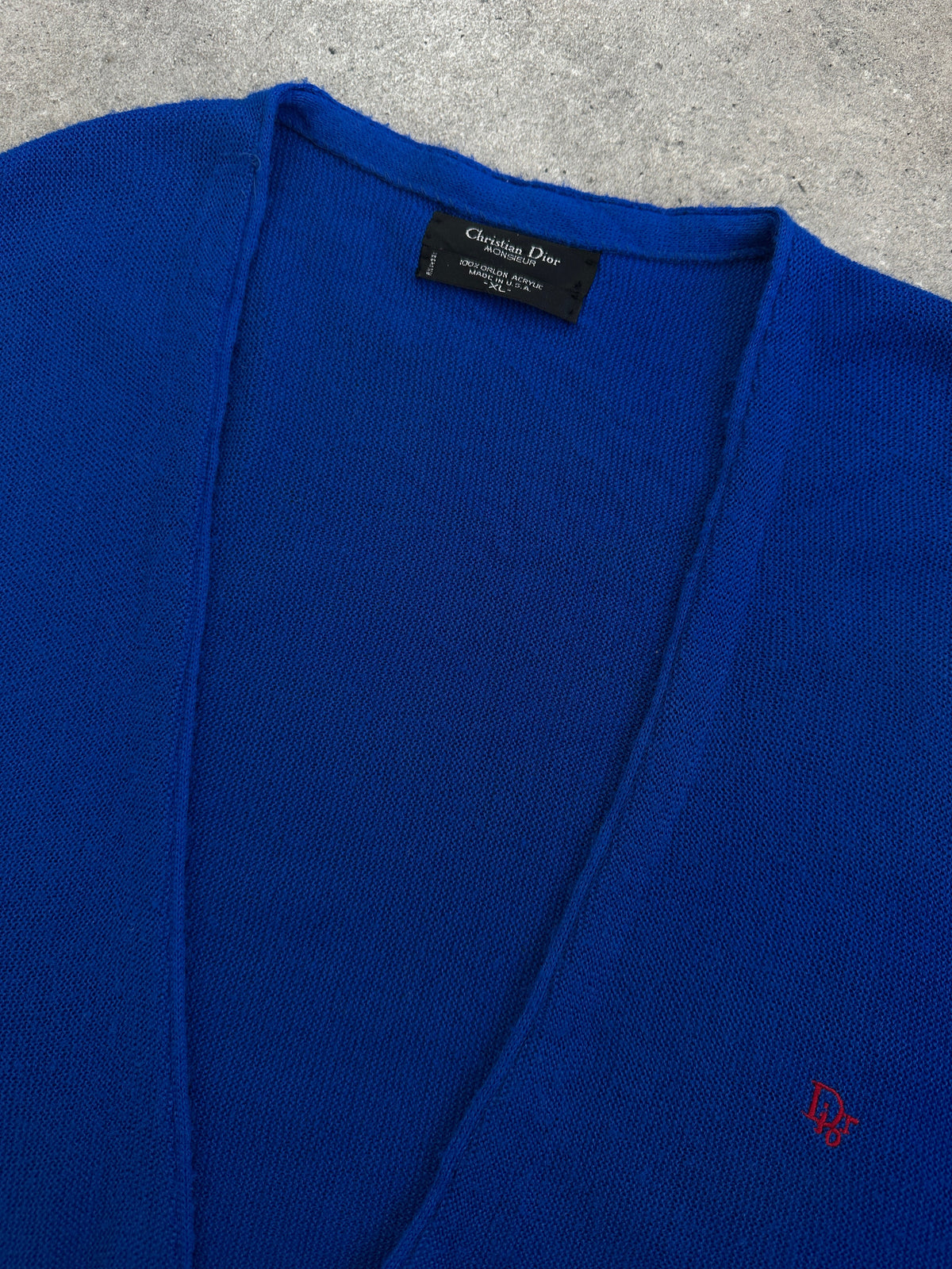 Christian Dior Monsieur 1990s Knit Logo Cardigan - L