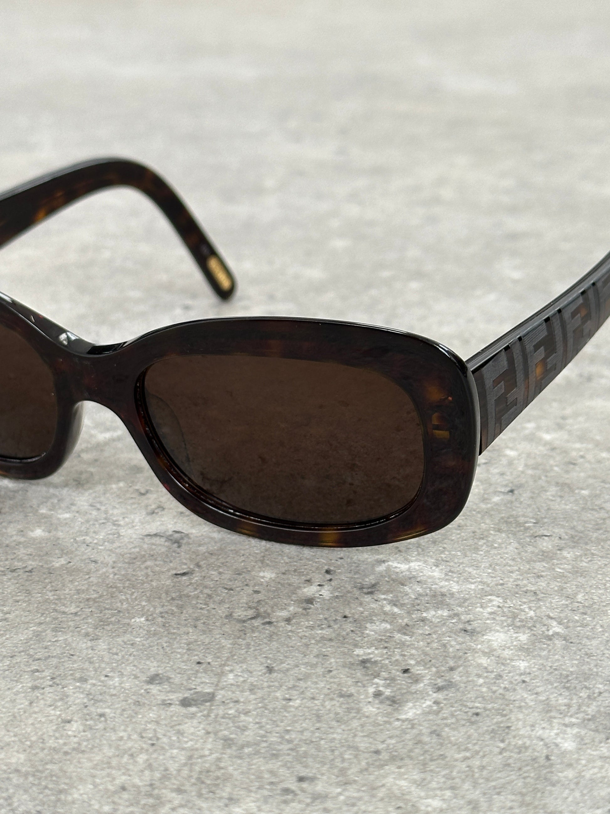 Fendi 2000s Oversized FF Monogram Logo Sunglasses