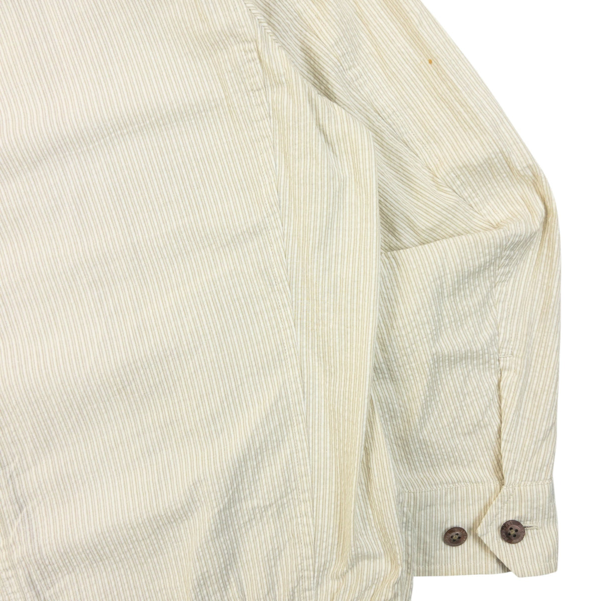 Vintage 2000s Burberry Striped Zip Up Jacket Size S | Small, Cream