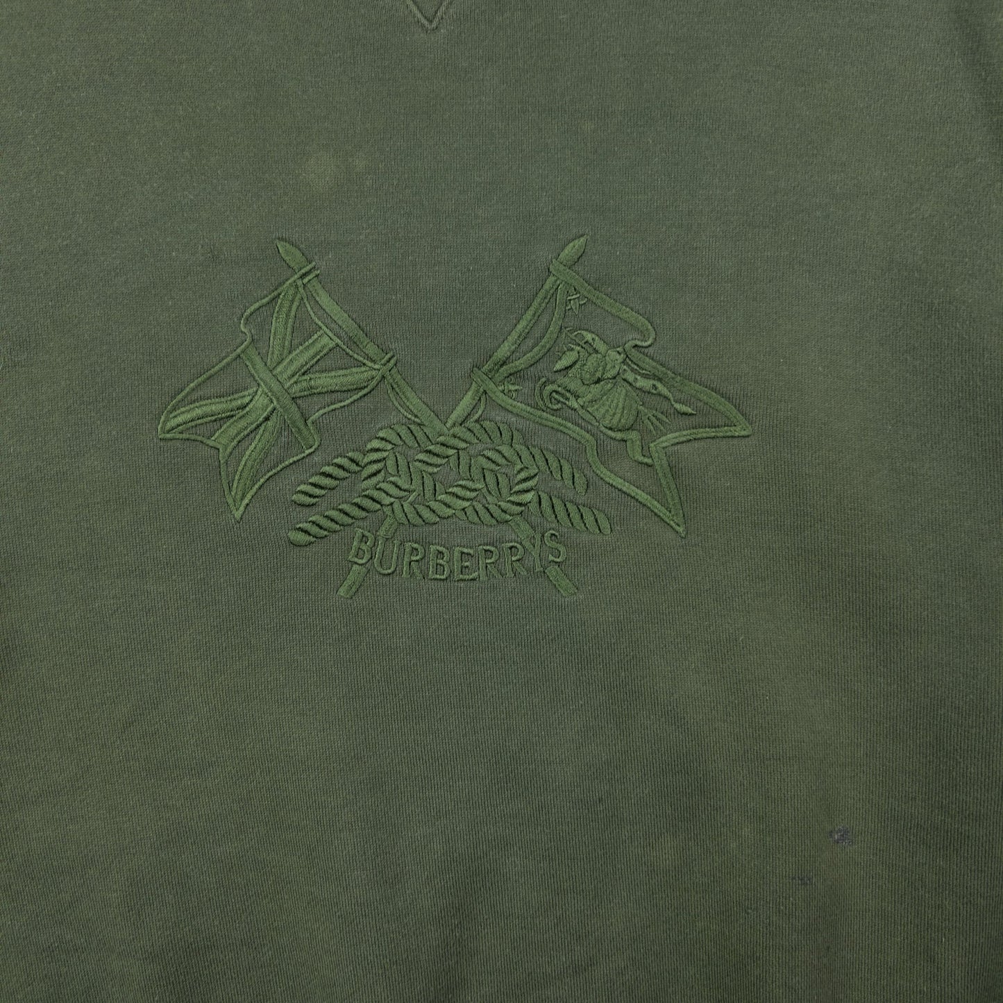 Vintage 80s Burberry Embroidered Sweatshirt Size S