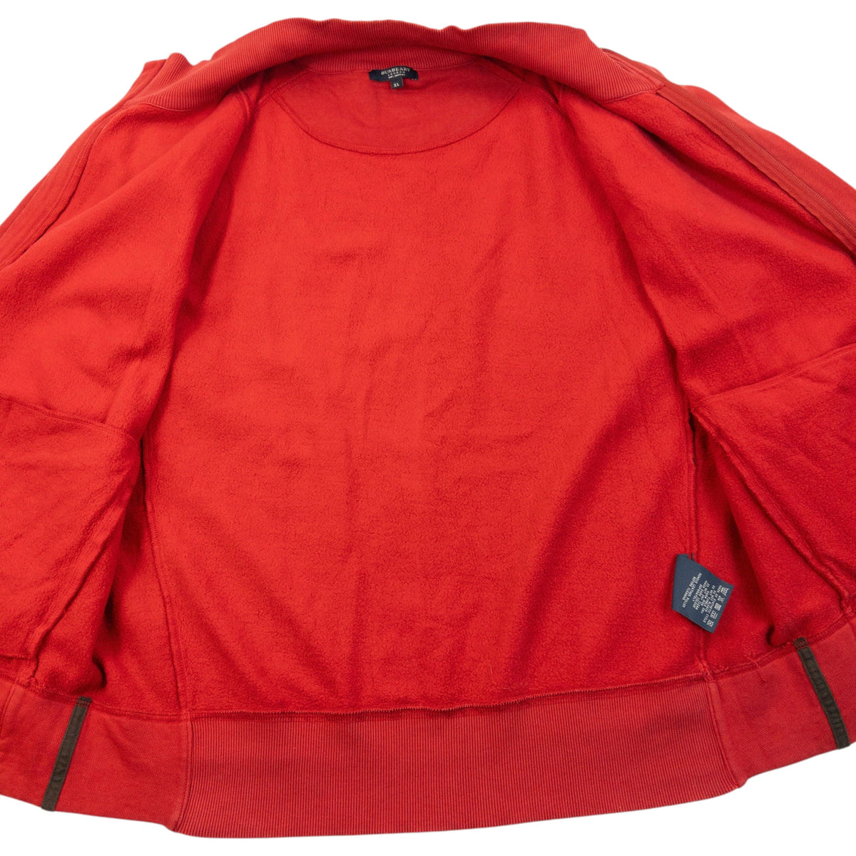 Vintage 2000s Burberry Zip Up Sweatshirt Size XL | XL, Red