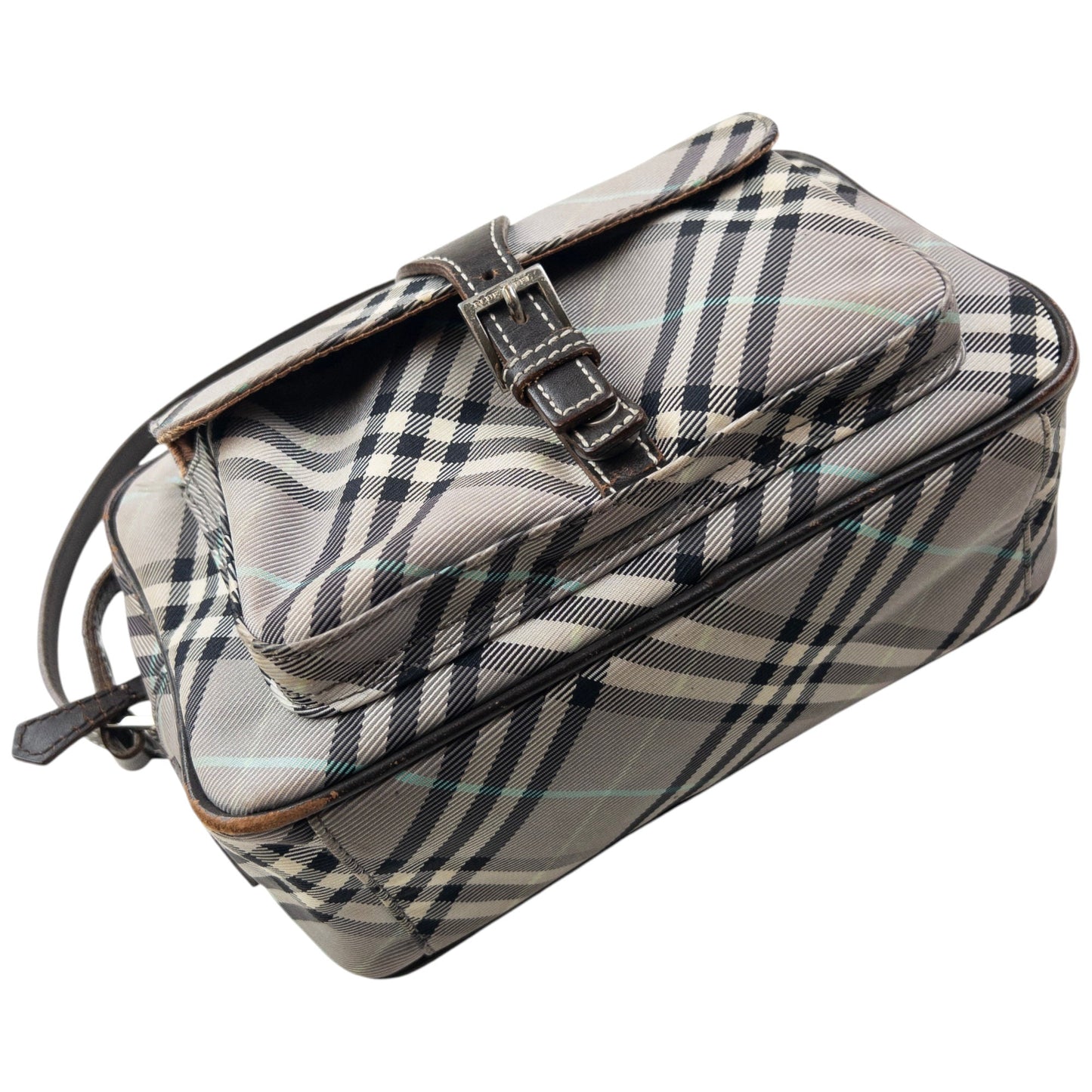 Vintage 2000s Burberry Blue Label Nova Check Crossbody Bag | O/S, Blue