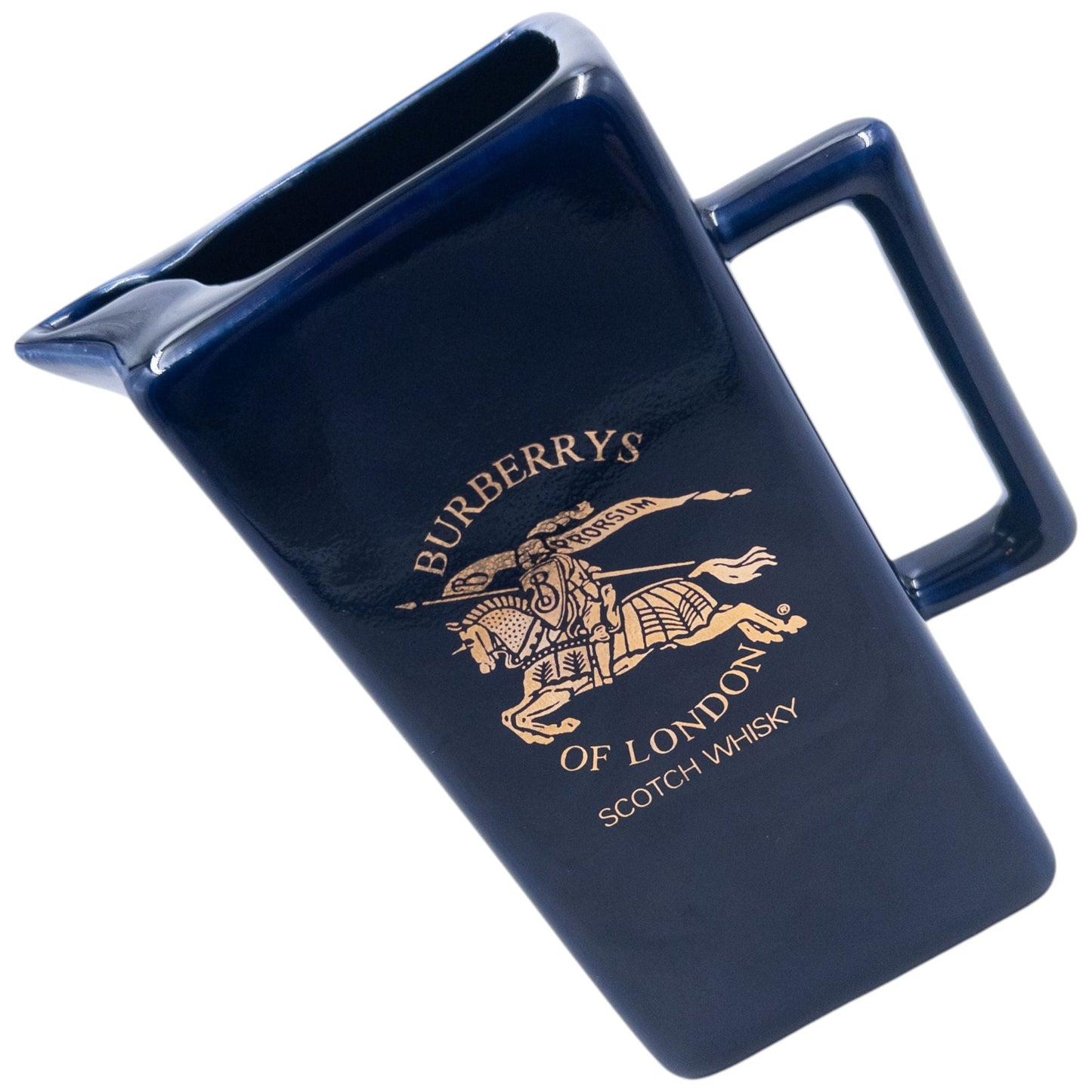 Vintage 90s Burberry Ceramic Scotch Whisky Jug | O/S, Gold