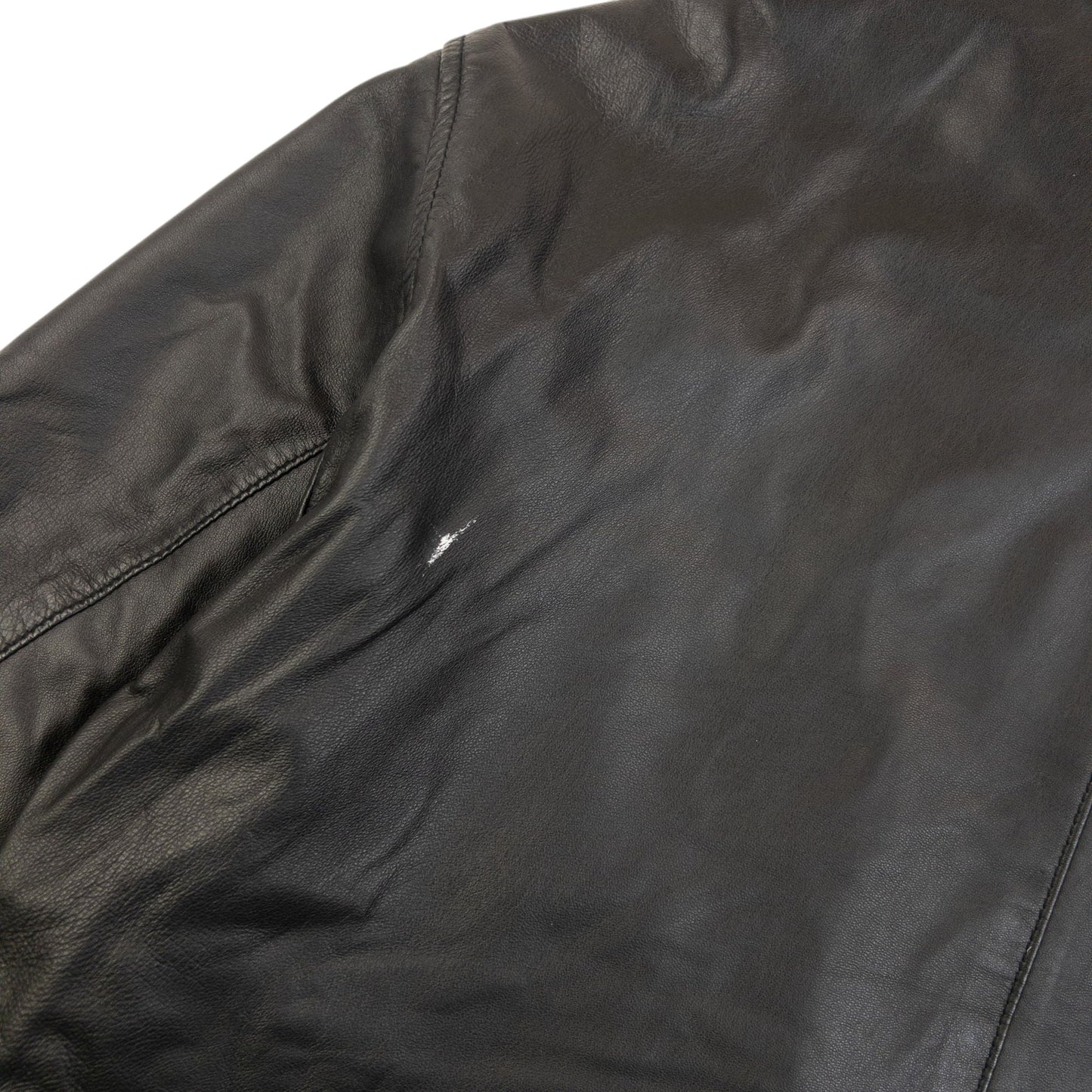 Vintage 2000s Burberry Nova Check Lined Leather Jacket Size M | Medium, Black