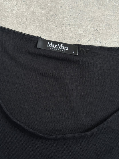 Max Mara Bodywear 2000s Rouched Sheer Top - M