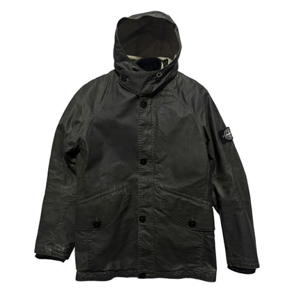 Stone Island A/W 2009 Waxed Ice Jacket | Large, Olive