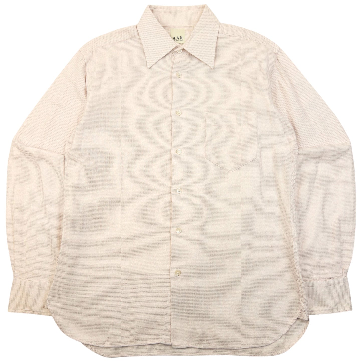 Vintage 2000s Yohji Yamamoto A.A.R Long Sleeve Button Up Shirt Size M | Medium, Pink