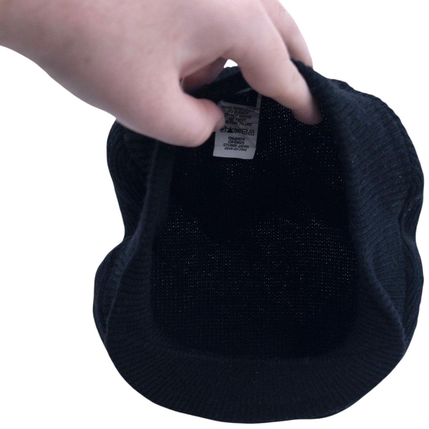 Vintage 2000s Stussy Ribbed Wool Flat Cap Hat