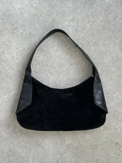 Armani Exchange 2000s Suede Leather Shoulder Bag