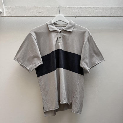 90’s Stone Island Spell-out Polo Shirt (M) | Medium, Grey