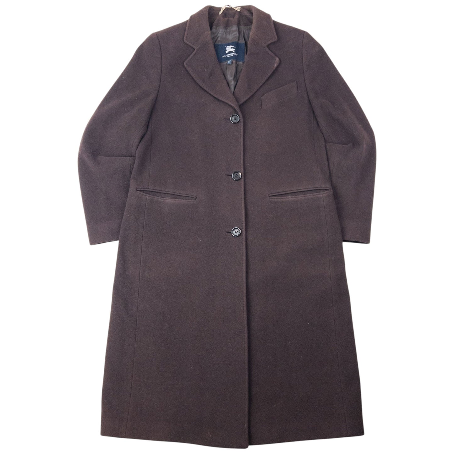 Vintage 2000s Burberry Cashmere Longline Jacket Womens Size XL | XL, Brown