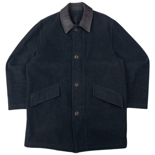 Vintage YSL Yves Saint Laurent Zip Up Wool Jacket Size L