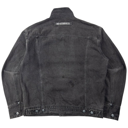 Vintage 2000s Marithe + Francois Girbaud Button Up Denim Jacket Size L | Large, Grey