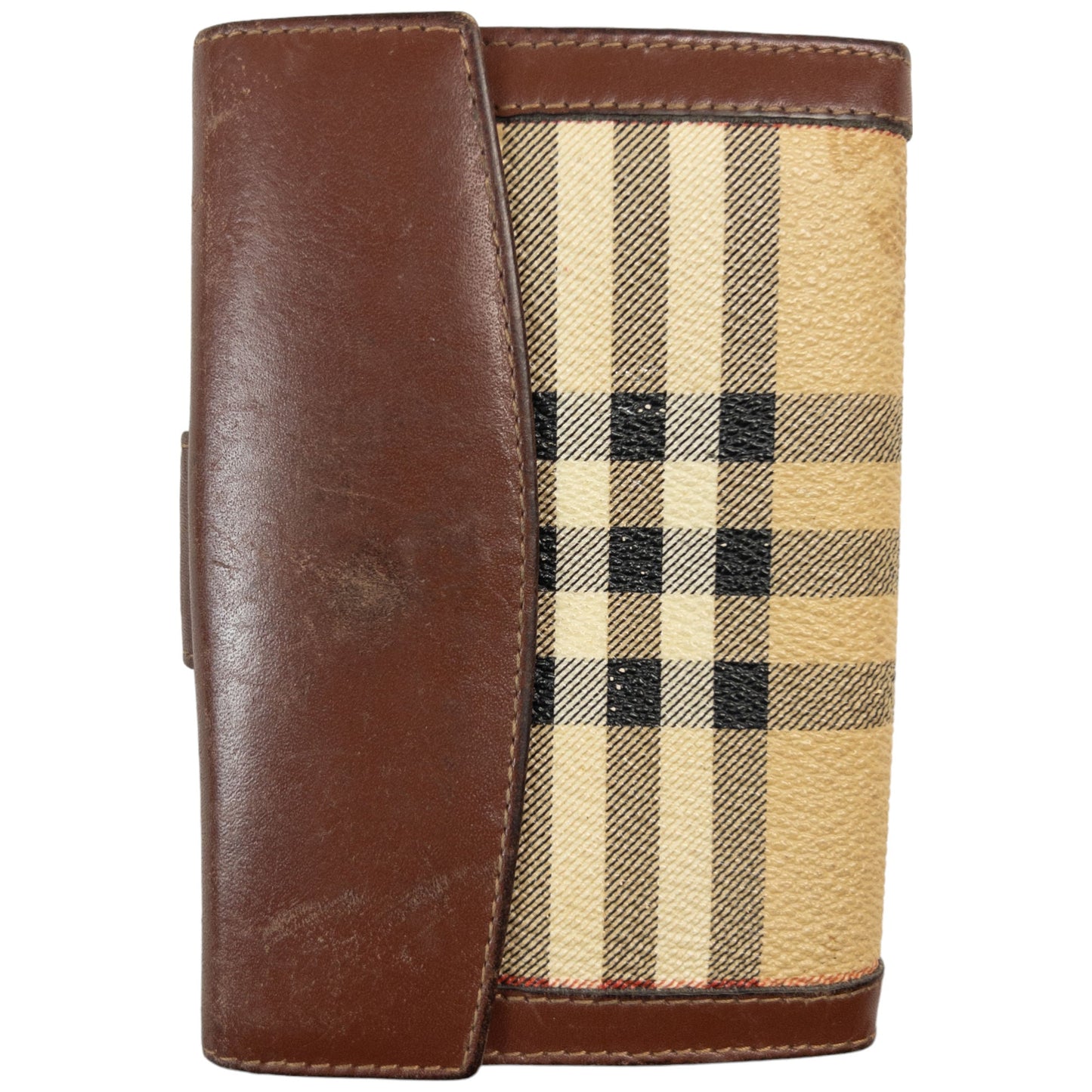 Vintage Burberry Nova Check Leather Wallet