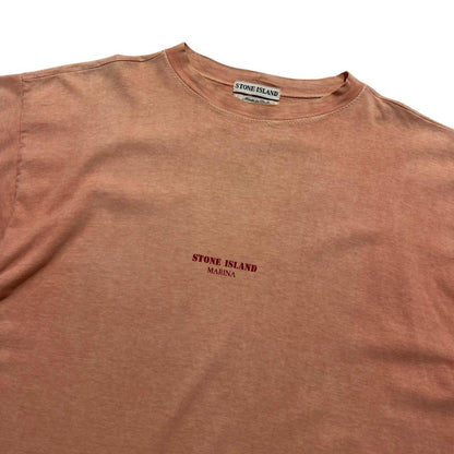 Stone Island S/S 1995 Marina T-Shirt | Large, Coral