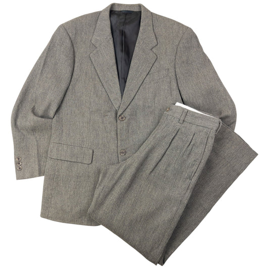 Vintage 90s Yohji Yamamoto D'Urban A.A.R Wool Jacket & Trousers Suit Set Size S | Small, Grey