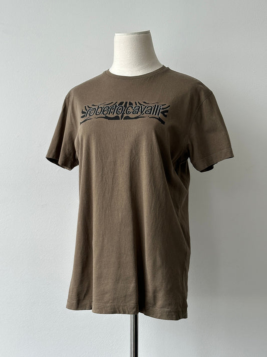 Roberto Cavalli 2000s Pure Cotton Logo Top - M