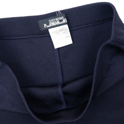 Vintage 90s Issey Miyake PERMANENTE Stretch Trousers Womens Size L | Large, Navy