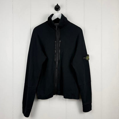 Stone Island 2000s Full Zip Jumper (L) | Large, Black