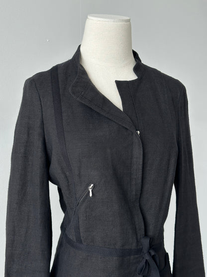 Vintage 1990s Pure Linen Tailored Jacket - S