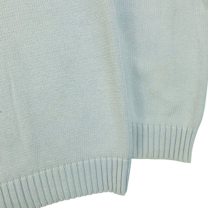 Vintage 2000s YSL Yves Saint Laurent Knit Jumper Size L | Large, Blue