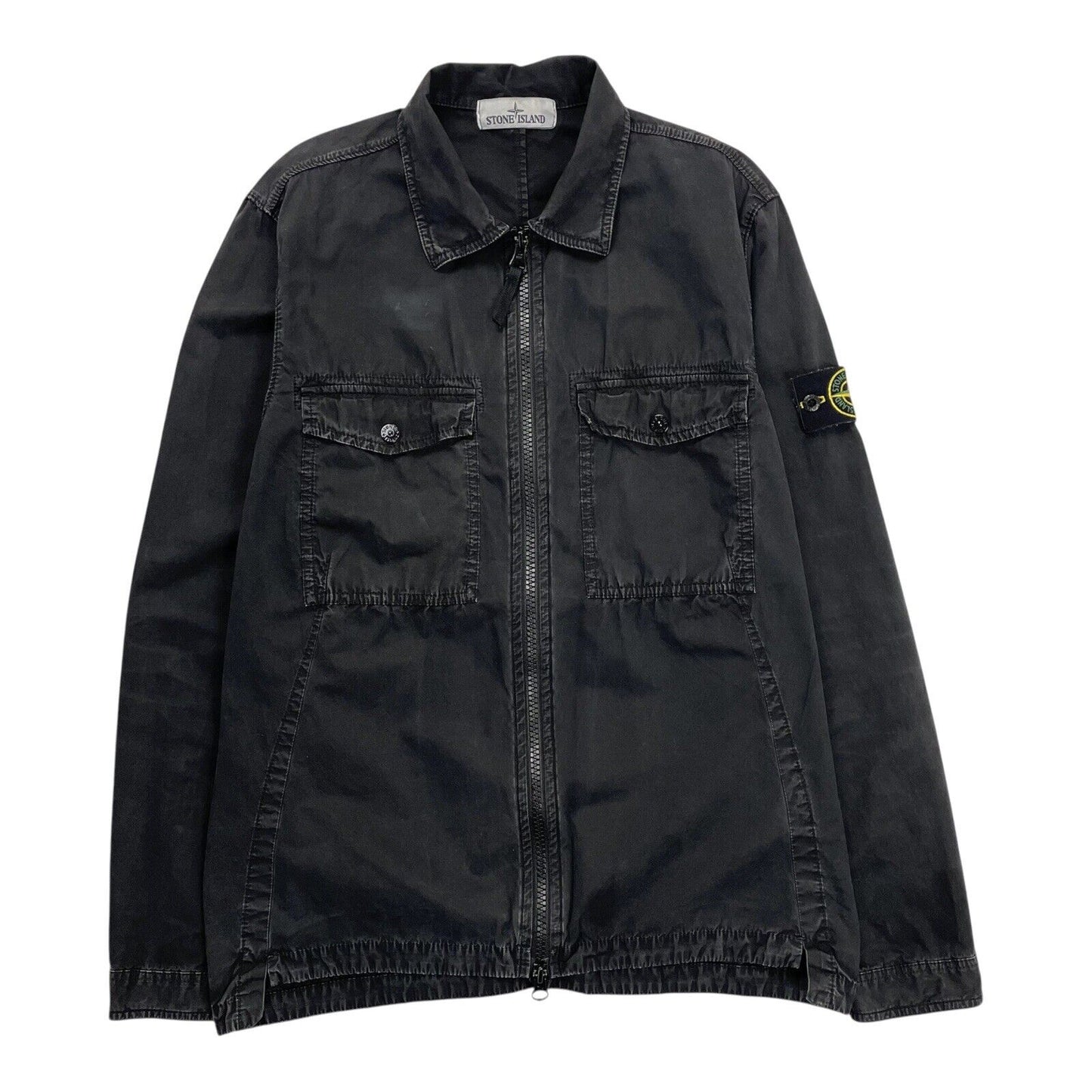 Stone Island Overshirt, Size Medium | Stone island, Black