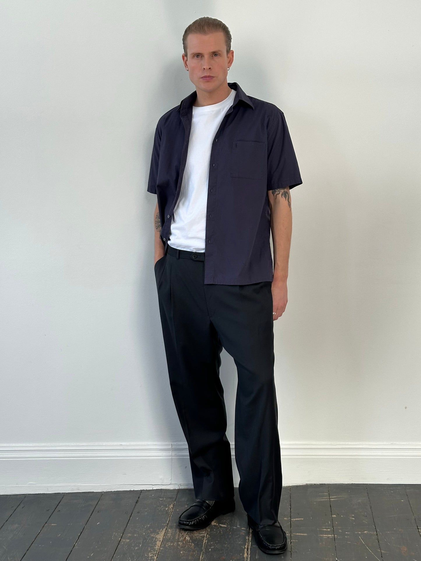 Yves Saint Laurent 1990s Pure Wool Tailored Trousers - W32