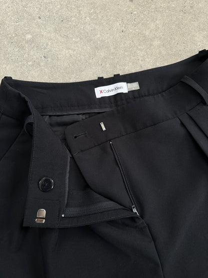Calvin Klein 2000s Wide Leg Tailored Trousers - W28