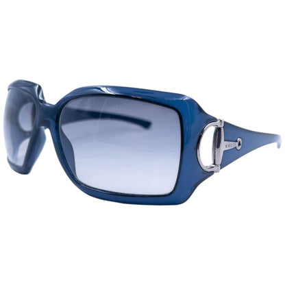Vintage 2000s Gucci Horse Bit Sunglasses | O/S, Navy