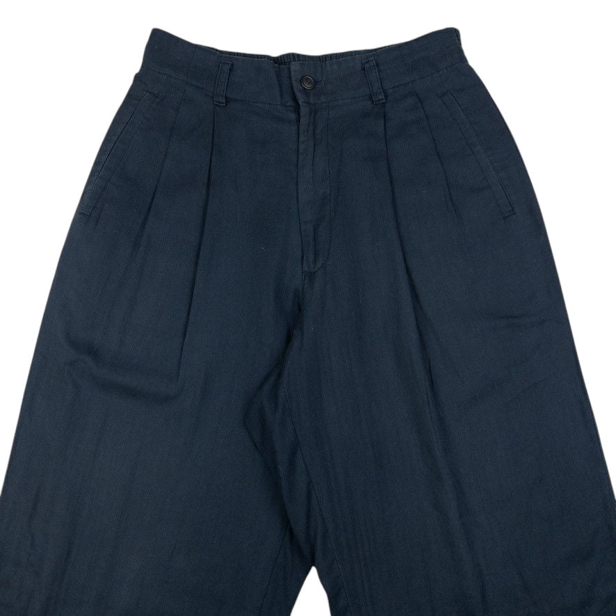 Vintage Issey Miyake Lightweight Pleated Trousers Size W30