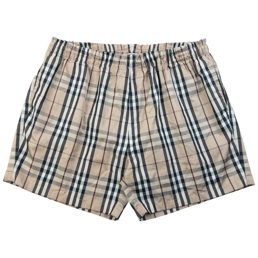 Vintage Burberry Nova Check Swim Shorts Size XL | XL, Beige