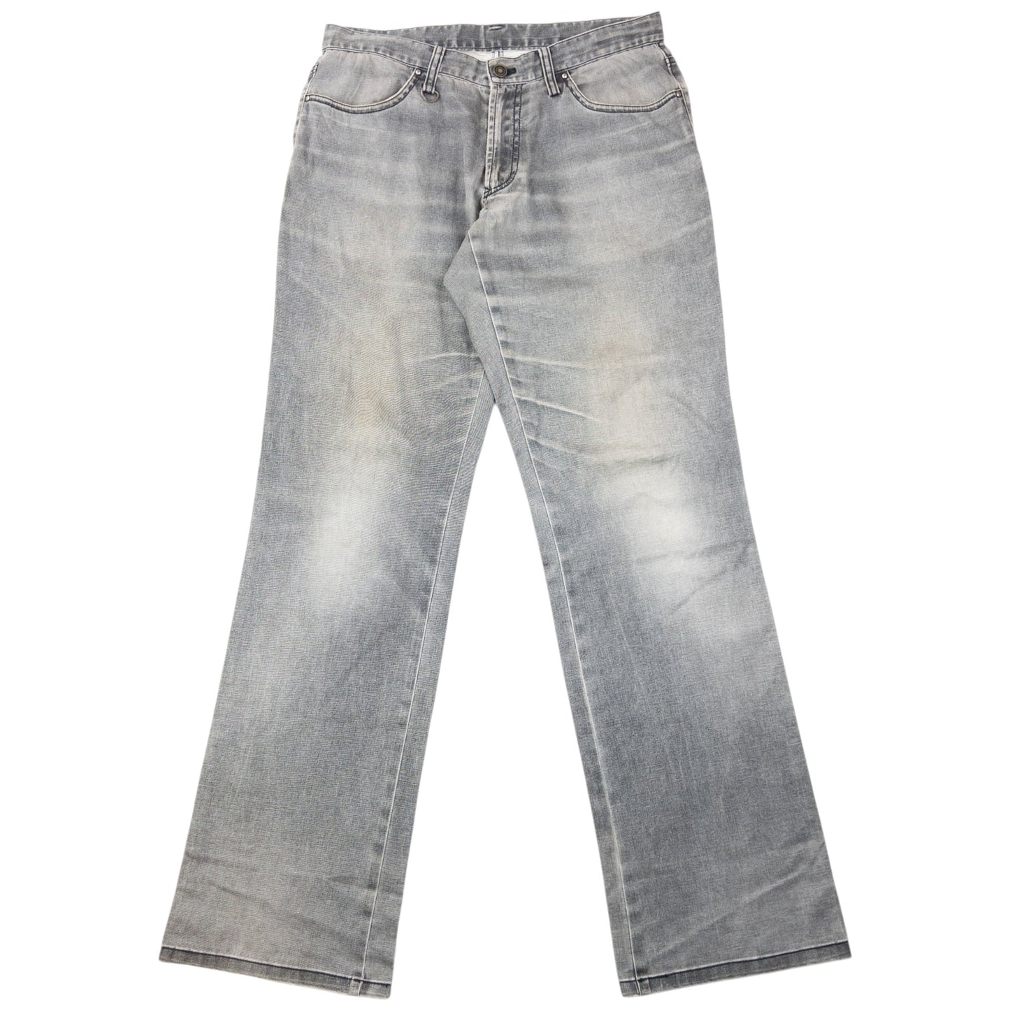 Vintage 90s Gaultier HOMME Objet Lightweight Denim Jeans Size W32 | W32, Grey